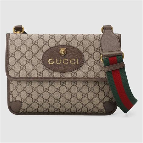 gucci beige messenger bag|gucci messenger bag vintage.